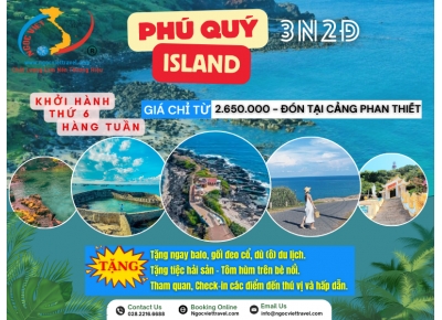 TOUR ĐẢO PHÚ QUÝ - MALDIVES VIỆT NAM 3N2Đ